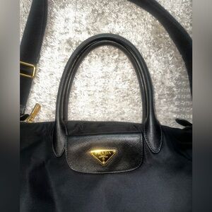 SOLD Authentic Prada front pocket convertible zip tote